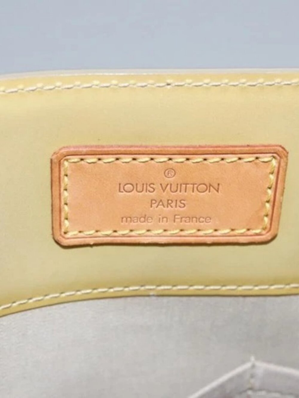 LOUIS VUITTON Monogram Vernis Reade MM Hand Bag Beige M91141 LV Auth sw134 - Picture 11 of 15